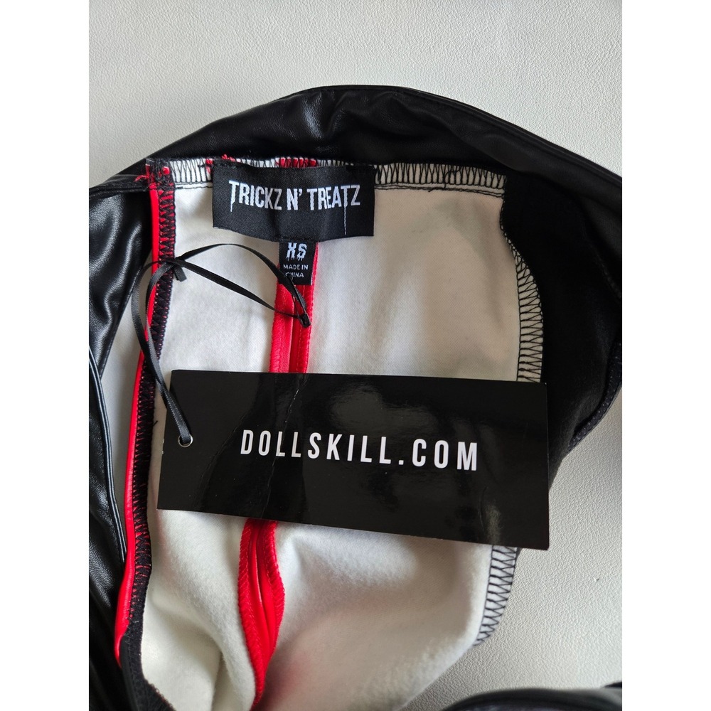 Dolls Kill Trickz N Treatz Nasty Faux Leather Chaps Pants XS Editorial Halloween - Picture 8 of 9